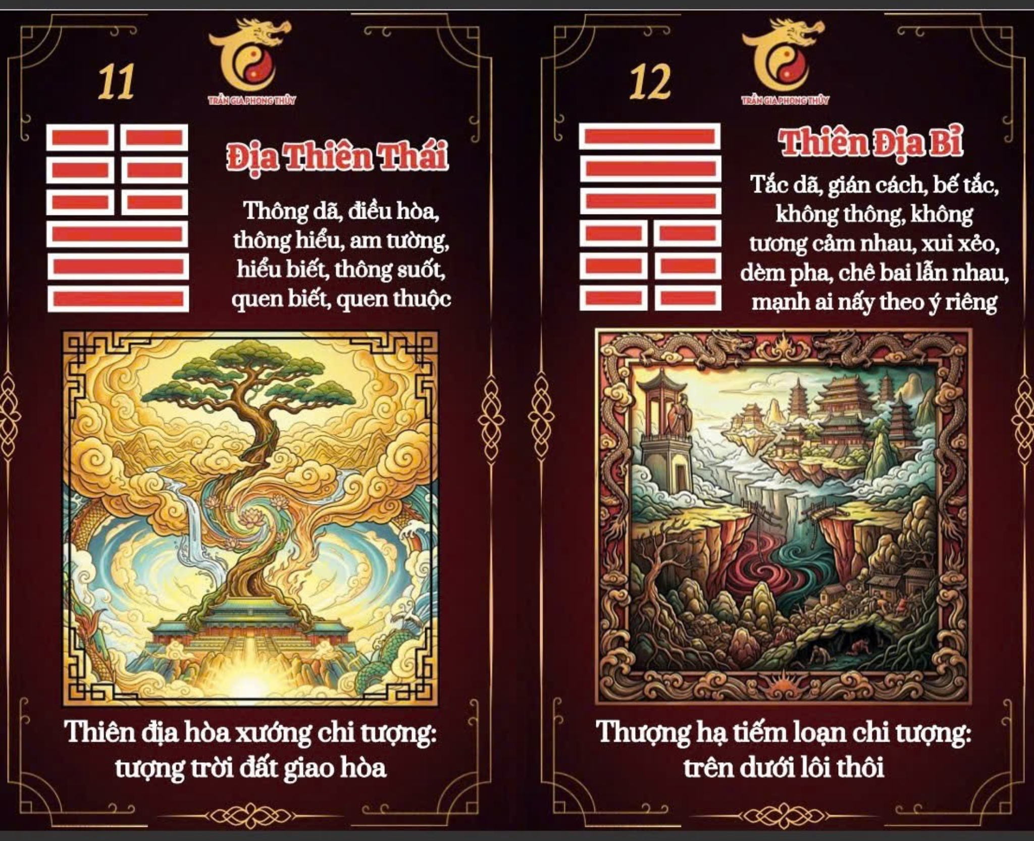 Lá bài Dịch Lý minh họa