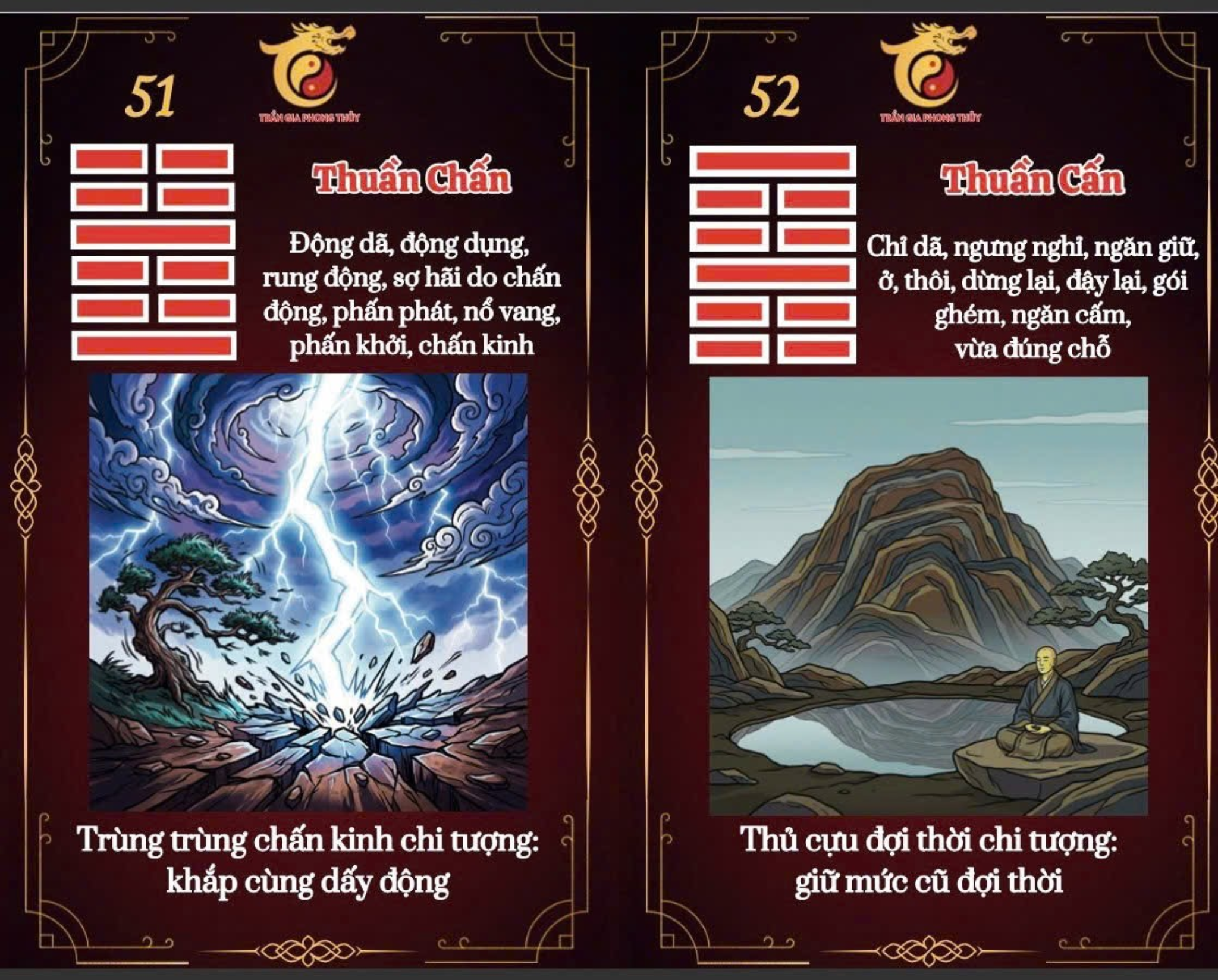 Lá bài Dịch Lý minh họa